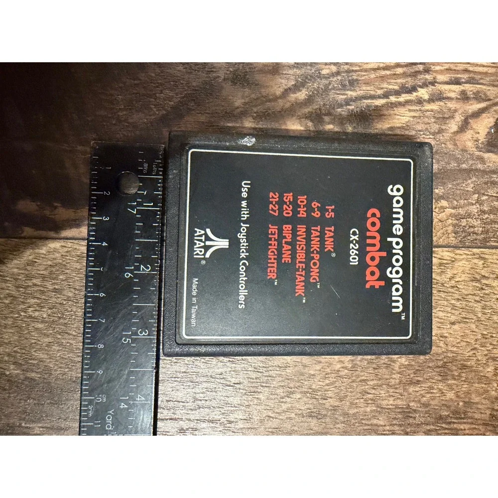 Atari‎ 2600 Combat Game Program Cartridge CX-2601 Vintage Video Game Black Label